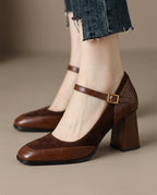 Chloe Block Heels - Eliza-Warszawa