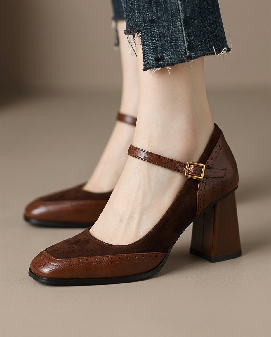 Chloe Block Heels - Eliza-Warszawa