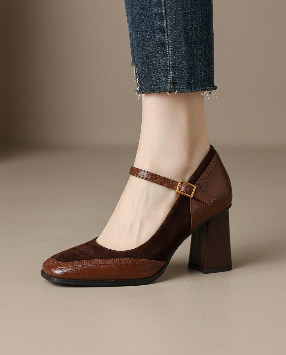 Chloe Block Heels - Eliza-Warszawa