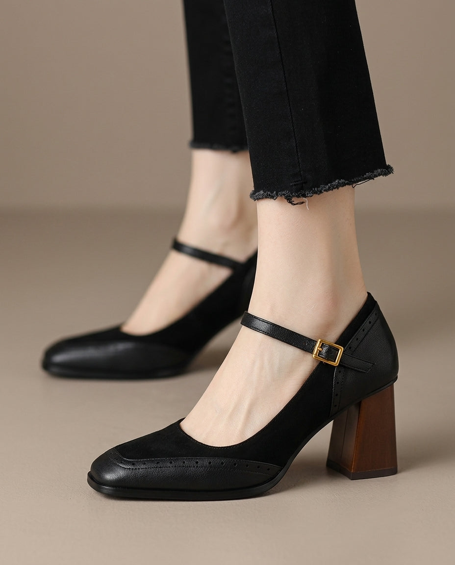 Chloe Block Heels - Eliza-Warszawa