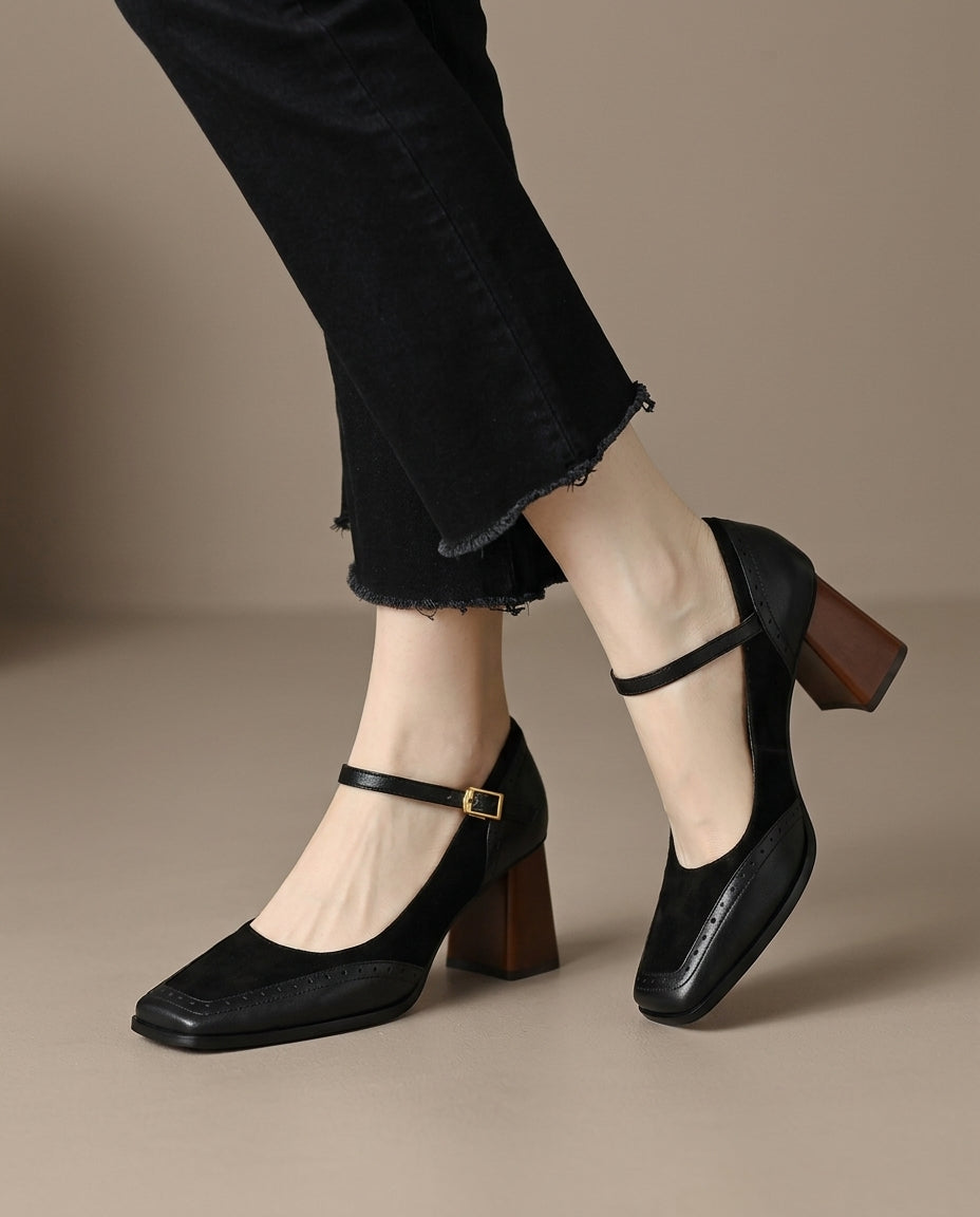 Chloe Block Heels - Eliza-Warszawa