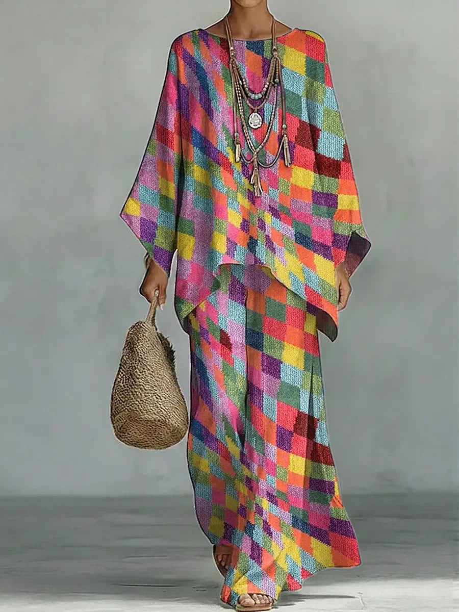 Claire Set | Printed Comfort Set - Eliza-Warszawa