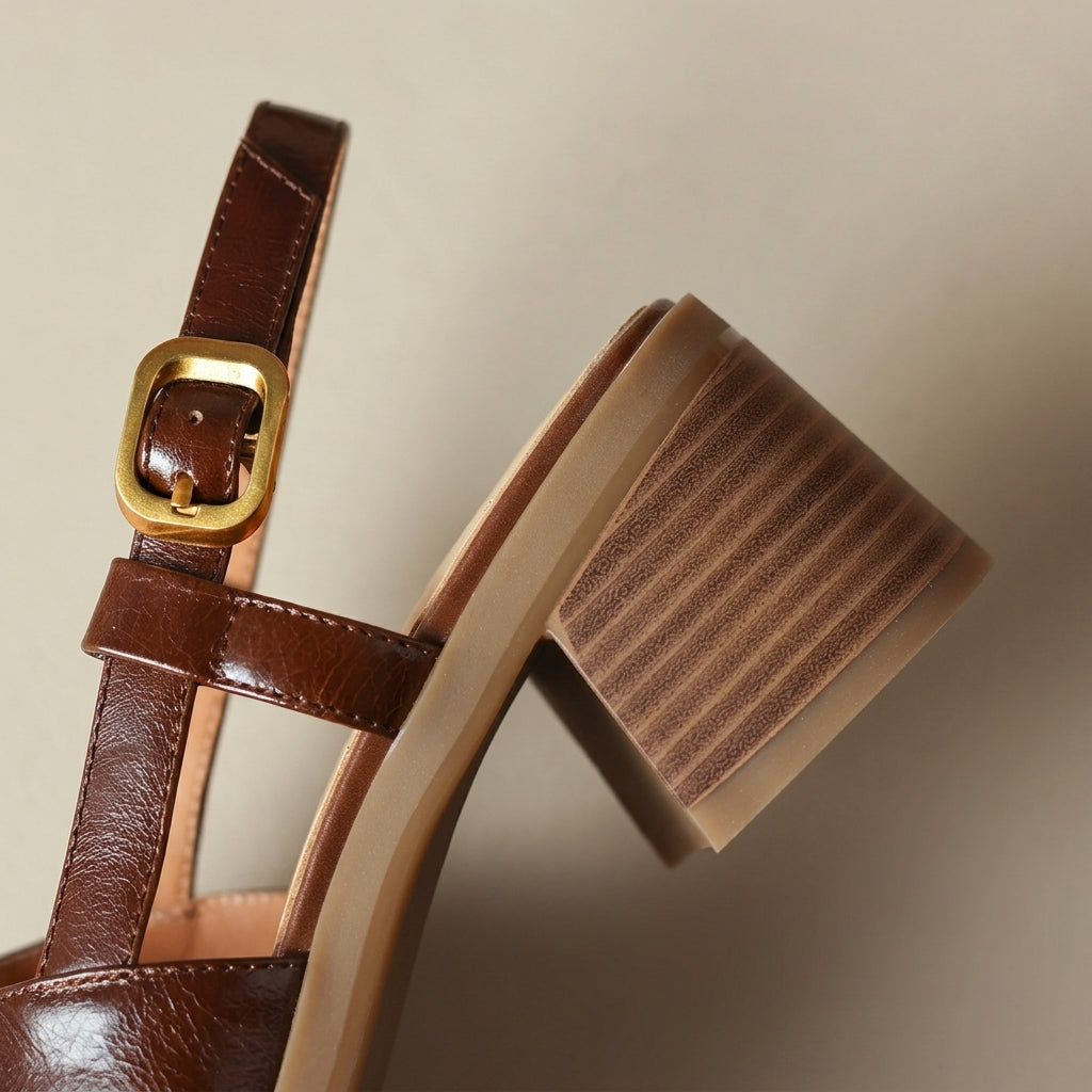 Clara Leather Sandals - Eliza-Warszawa