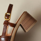 Clara Leather Sandals - Eliza-Warszawa