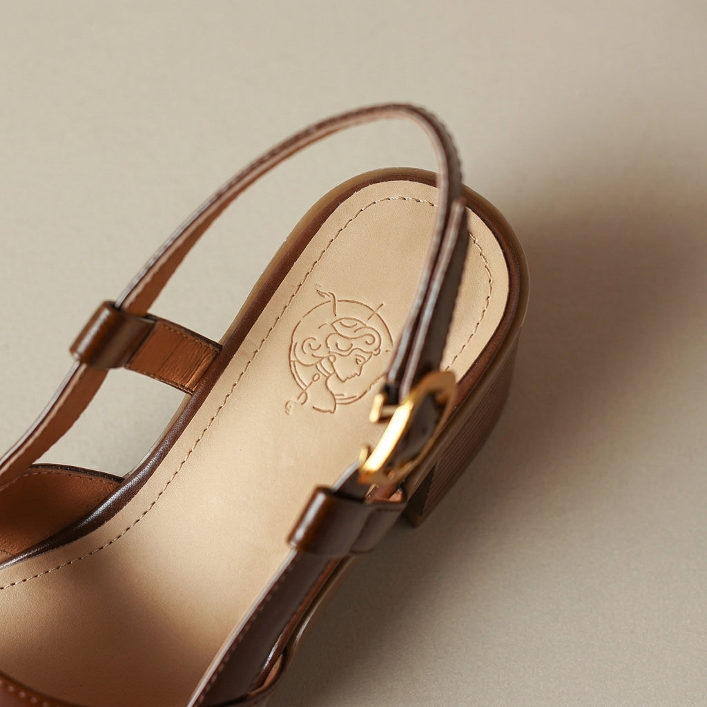 Clara Leather Sandals - Eliza-Warszawa
