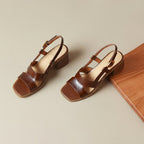 Clara Leather Sandals - Eliza-Warszawa