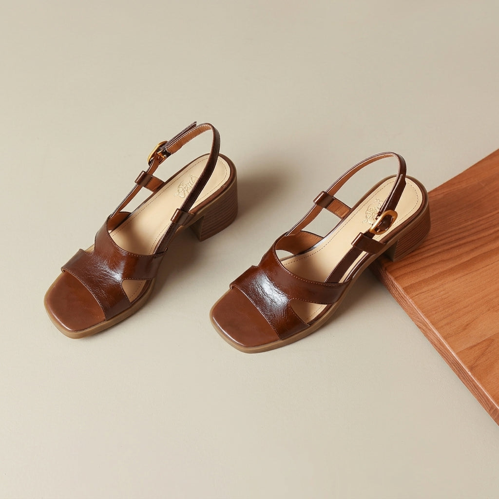 Clara Leather Sandals - Eliza-Warszawa