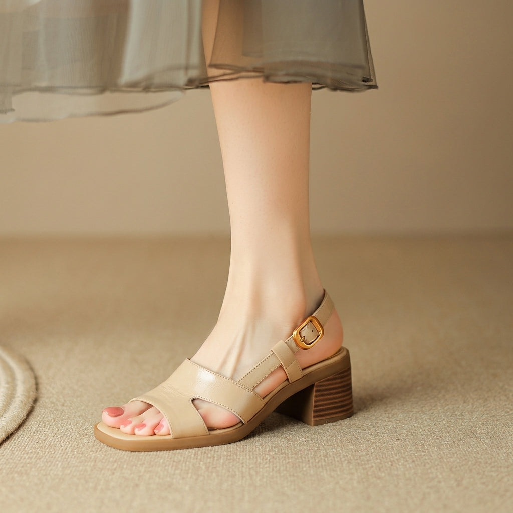 Clara Leather Sandals - Eliza-Warszawa