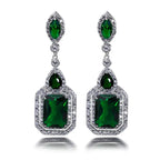 Clarion Verdancia Earrings | White Gold - Eliza-Warszawa
