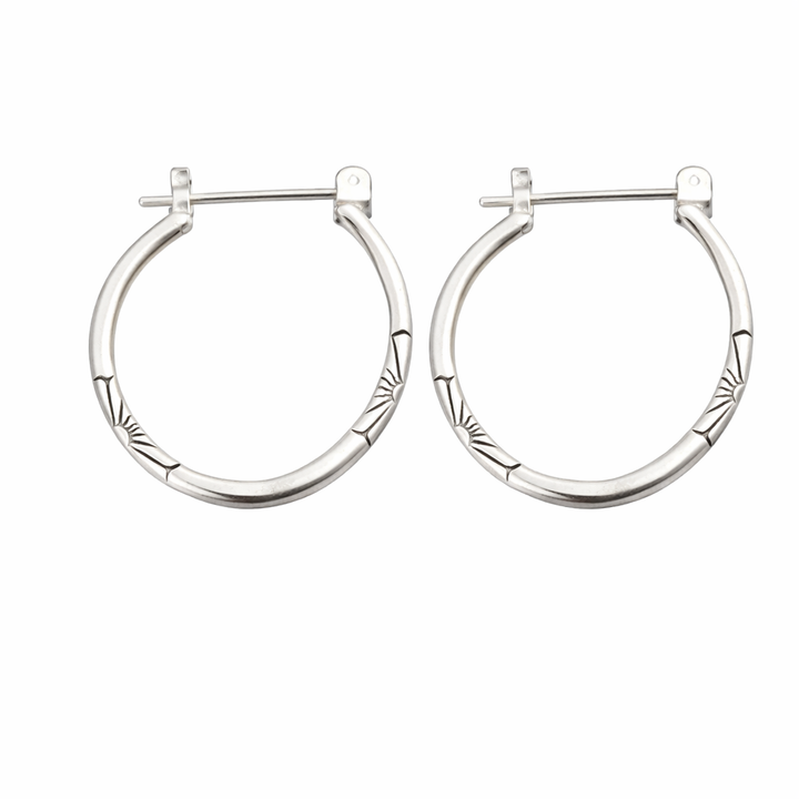 Classic Silver Hoop Earrings