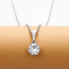 Classic Zirconia Pendant Necklace
