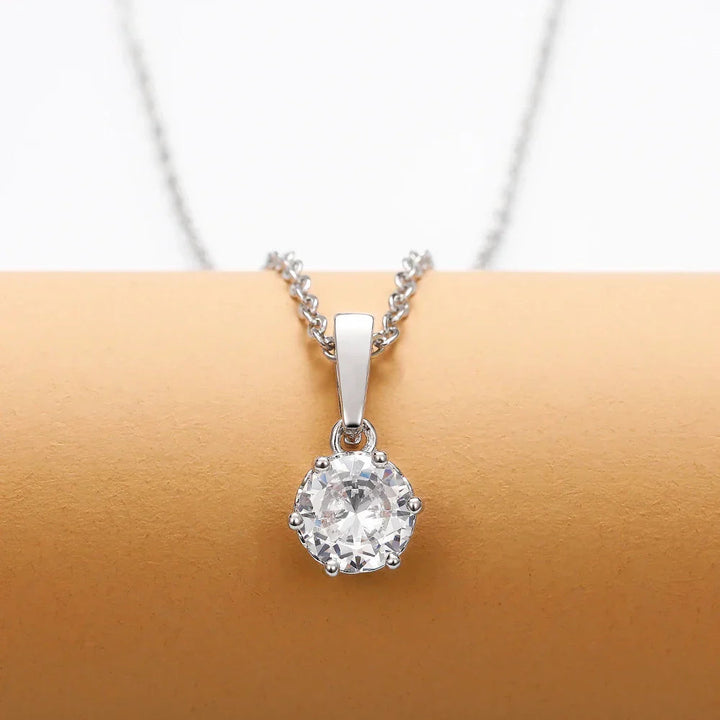 Classic Zirconia Pendant Necklace