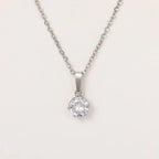 Classic Zirconia Pendant Necklace