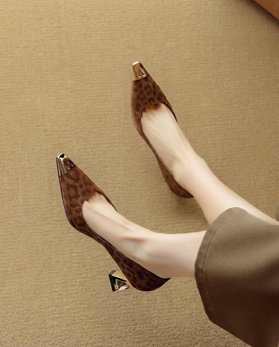 Cleo Leopard Pumps - Eliza-Warszawa