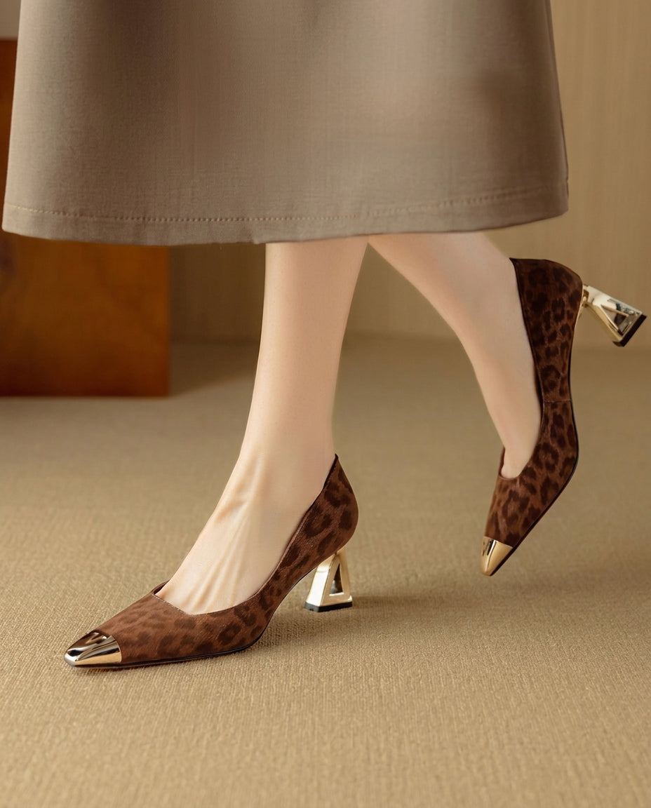 Cleo Leopard Pumps - Eliza-Warszawa