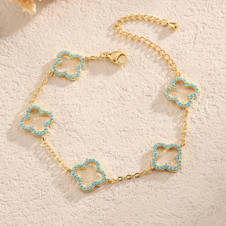 Clover Charm Bracelet - Eliza-Warszawa