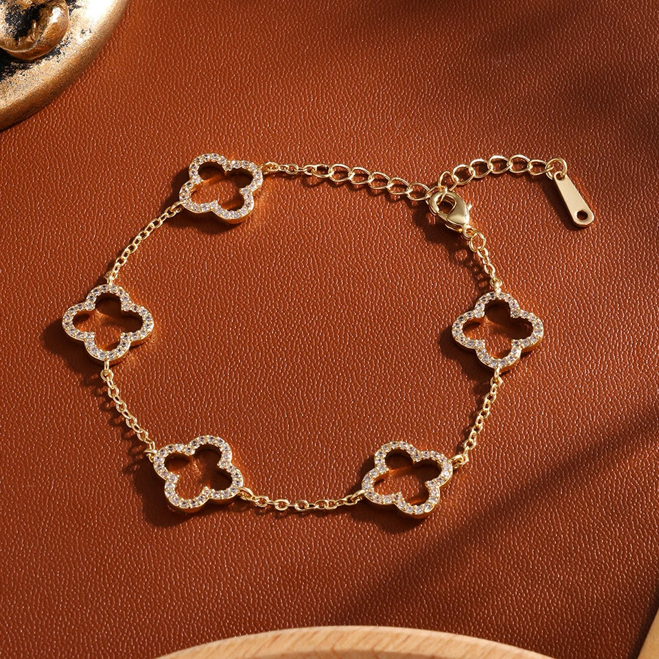 Clover Charm Bracelet - Eliza-Warszawa
