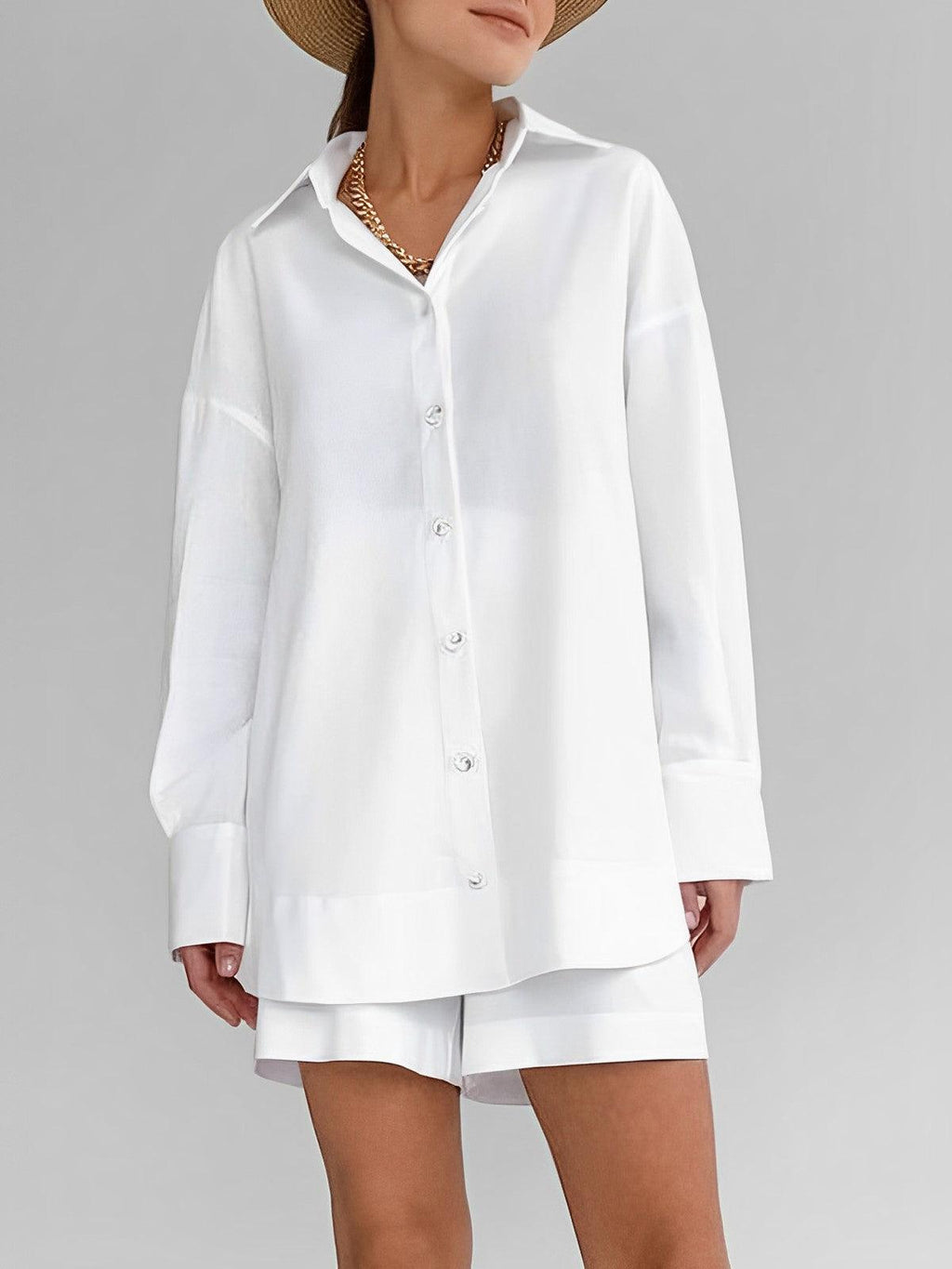 Cotton Beach Two Piece Shorts Set - Eliza-Warszawa