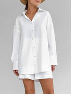 Cotton Beach Two Piece Shorts Set - Eliza-Warszawa