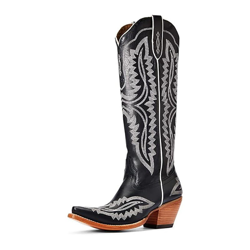 Cowboy Carter Outfits Vintage Embroidered Pointed Toe Western Boots - Eliza-Warszawa