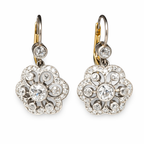 Crystal-Embellished Mandala Vintage Earrings