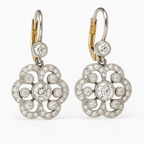 Crystal Mandala Retro Earrings