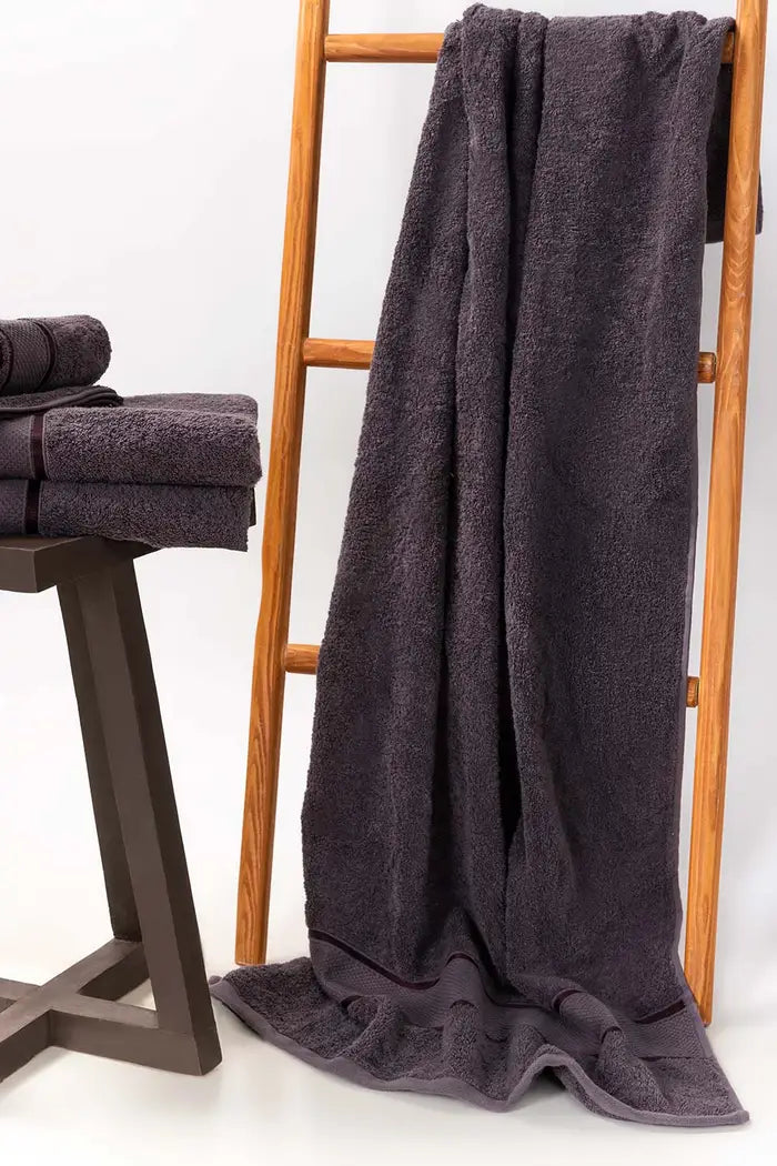 Gray Plush Towel - Turkish Series 13