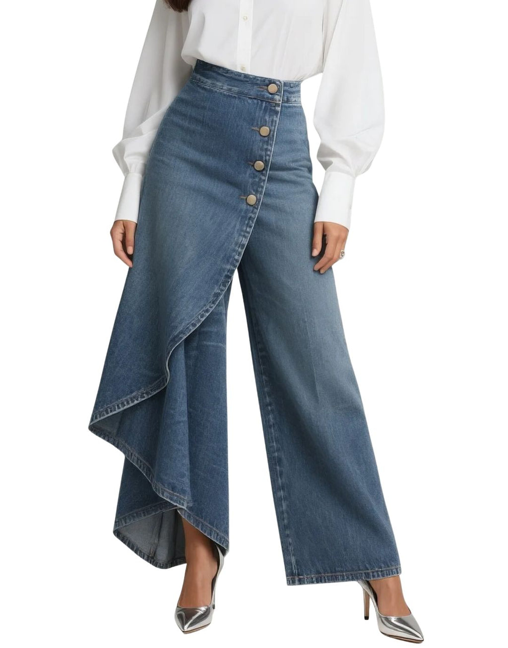Party Denim Pants - Eliza-Warszawa