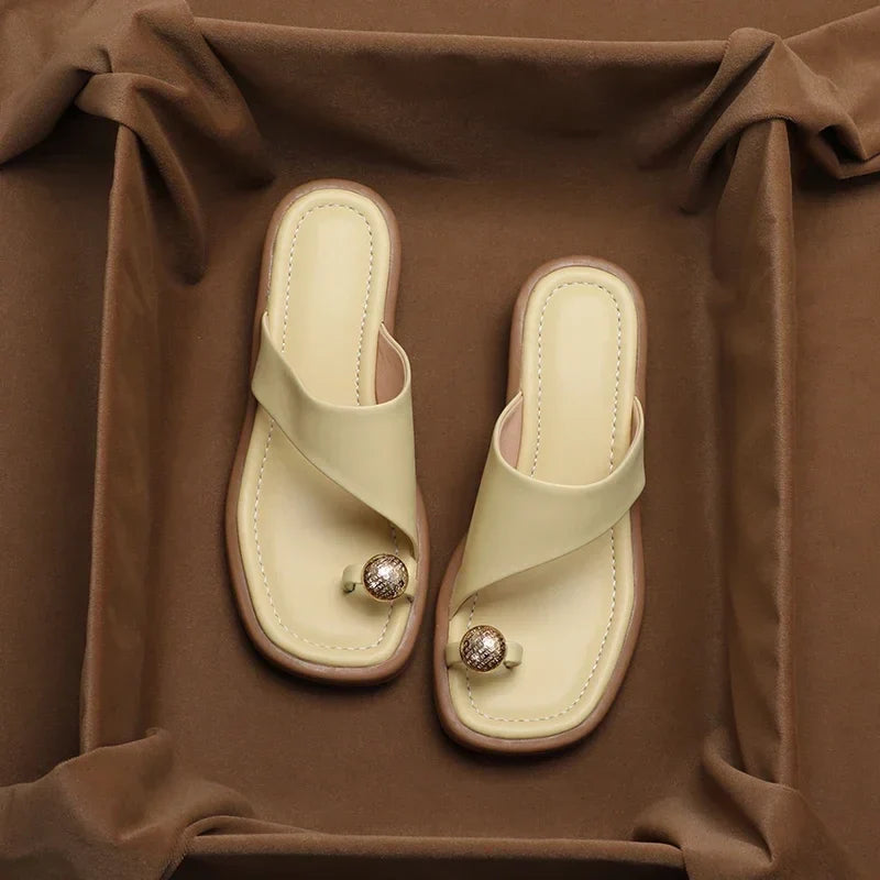 Diane Slide Sandals - Eliza-Warszawa