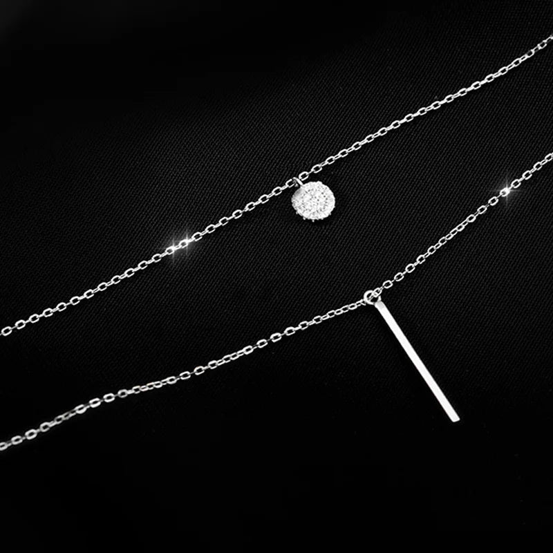 Double Layer Sterling Necklace