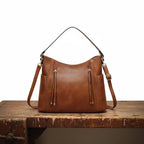 Double Zipper Shoulder Bag - Eliza-Warszawa