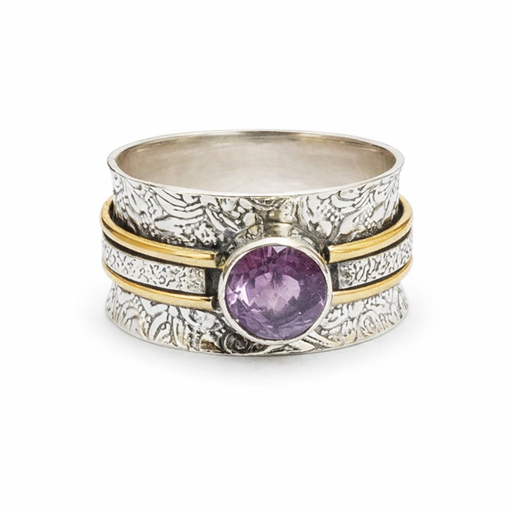 Elegant Crystal Meditation Ring