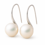 Elegant Drop Earrings with Pearls