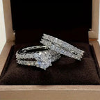 Elegant Eternal Radiance Ring Set - Eliza-Warszawa