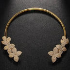 Elegant Flower Crystal Necklace