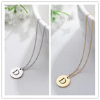 Elegant Gold Letter Pendant Necklace