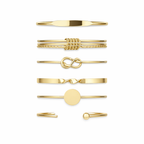 Elegant Golden Bracelet Set