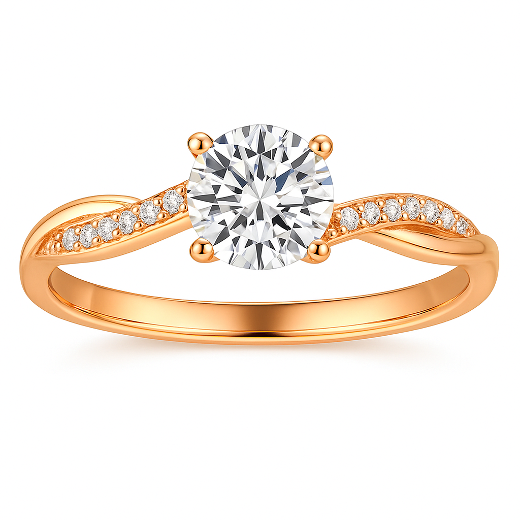 Elegant Janes Gold Ring - Eliza-Warszawa