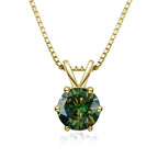 Elegant Moissanite Solitaire Necklace