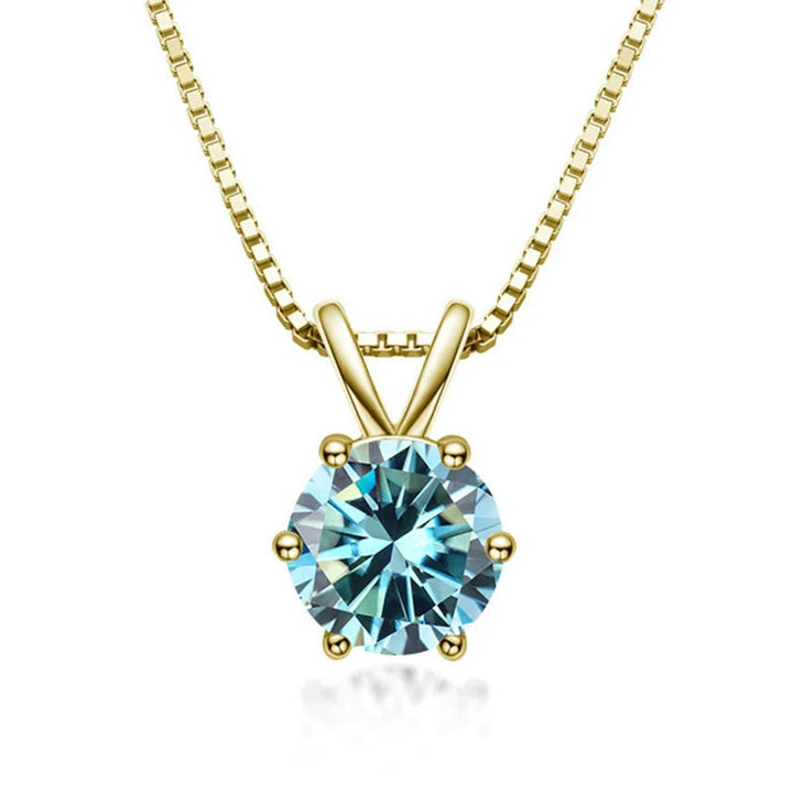 Elegant Moissanite Solitaire Necklace
