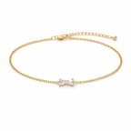Elegant Sparkling Crystal Charm Bracelet