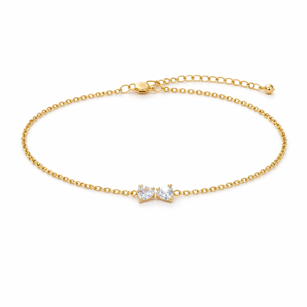 Elegant Sparkling Crystal Charm Bracelet