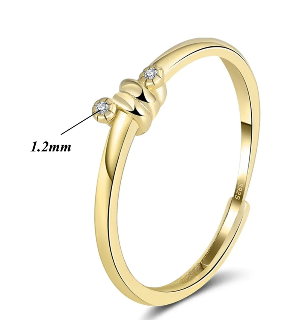 Elegant Tiny Crystal Ring - Eliza-Warszawa