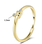 Elegant Tiny Crystal Ring - Eliza-Warszawa