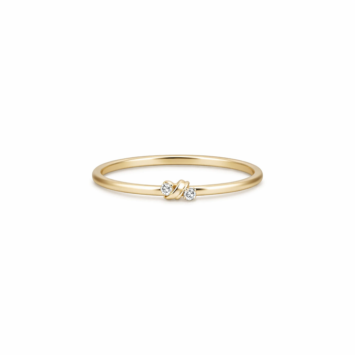 Elegant Tiny Crystal Ring