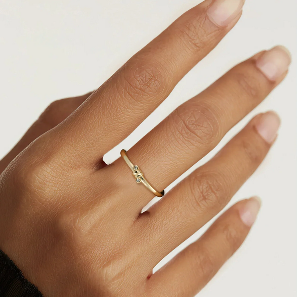 Elegant Tiny Crystal Ring - Eliza-Warszawa