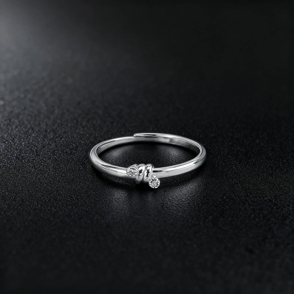 Elegant Tiny Crystal Ring - Eliza-Warszawa