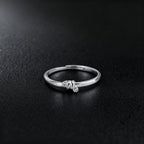 Elegant Tiny Crystal Ring - Eliza-Warszawa