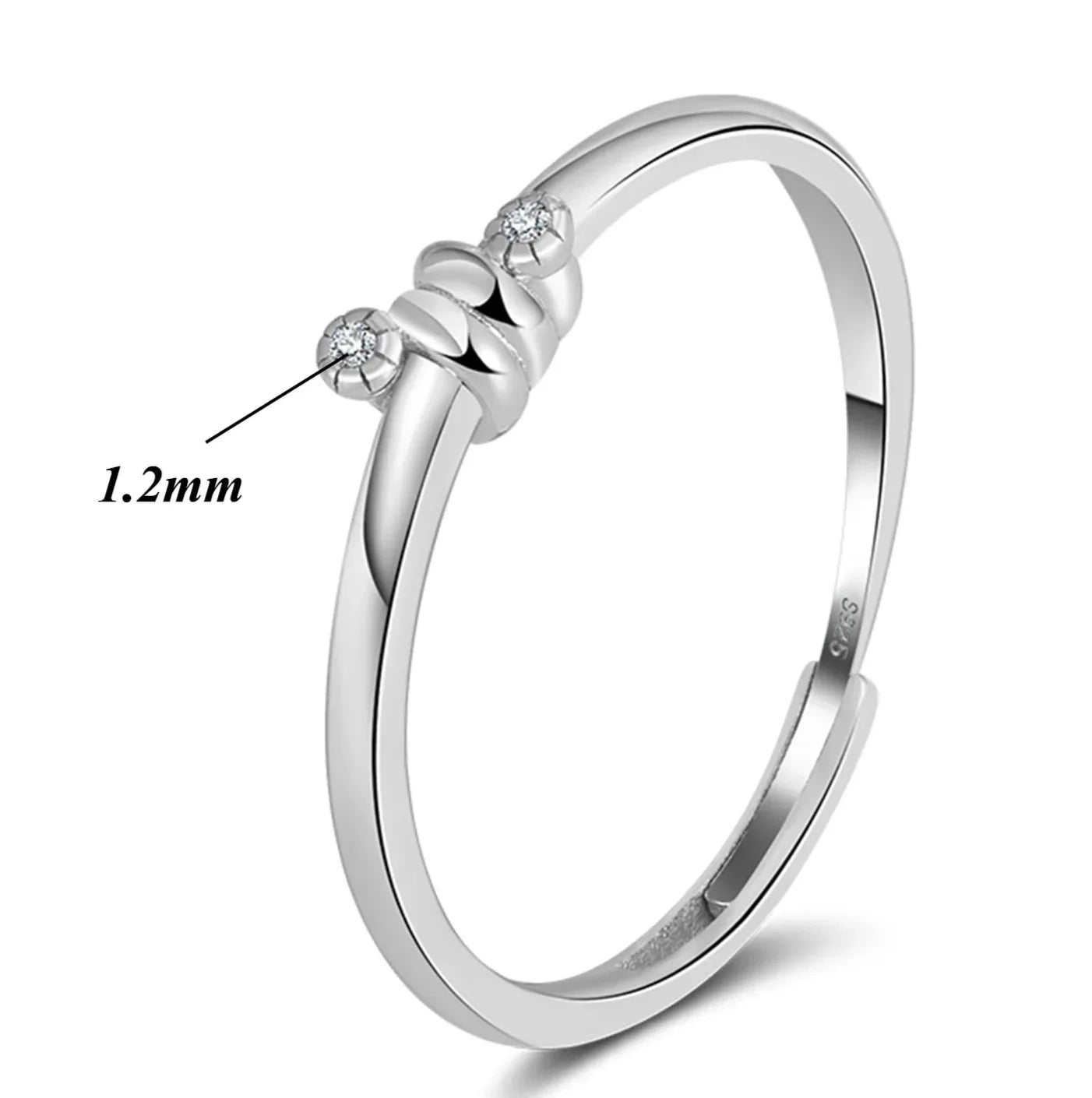 Elegant Tiny Crystal Ring - Eliza-Warszawa