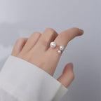 Elegant Trio Pearl Ring